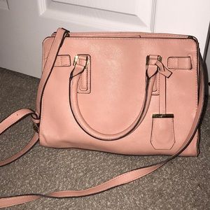 Light pink crossbody purse